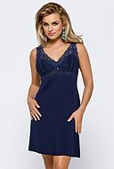 Nightie, lace overlay, lightly padded cups, S to 4XL